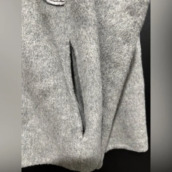 Vince Gray Boucle Blocked Wool Coat Jacket - Picture 6 of 6